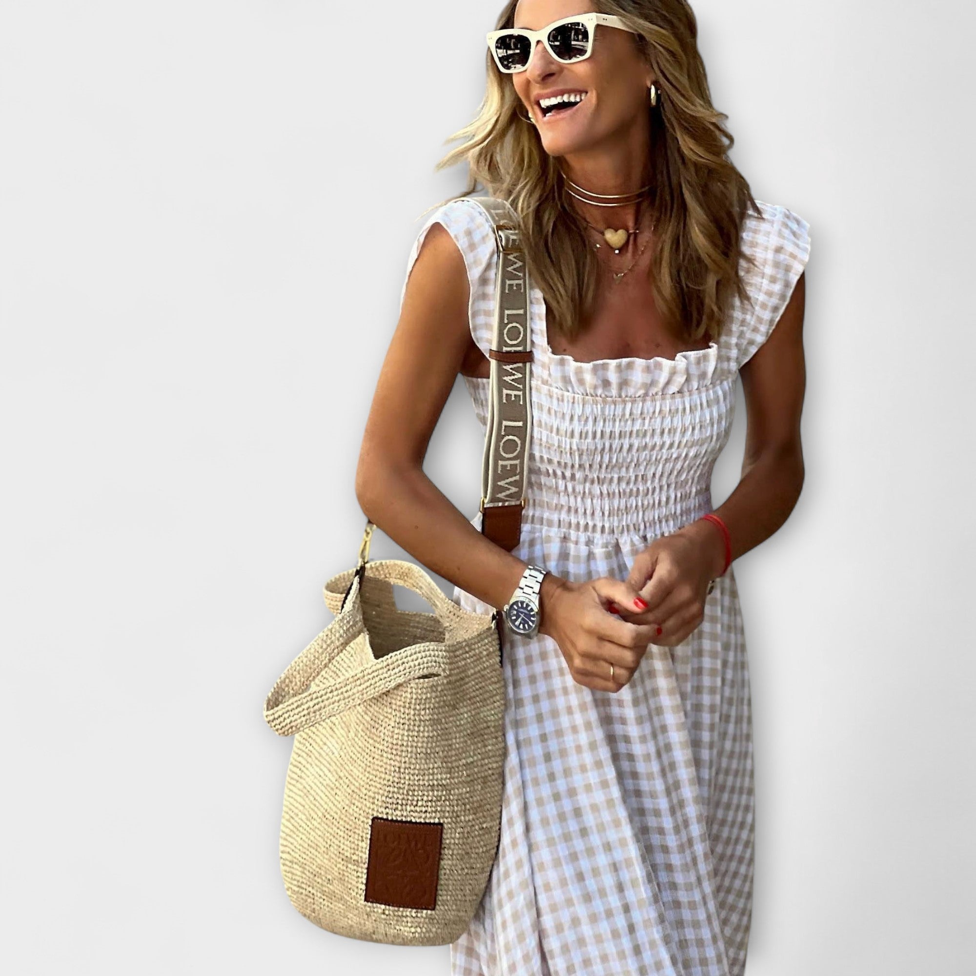 Dressed Maxi Dress with Ruffled Hem