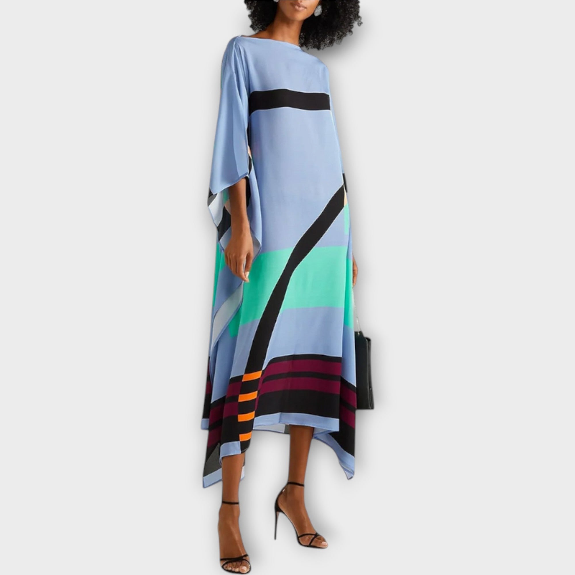 Elenora - Locker Cut Geometric Kaftan