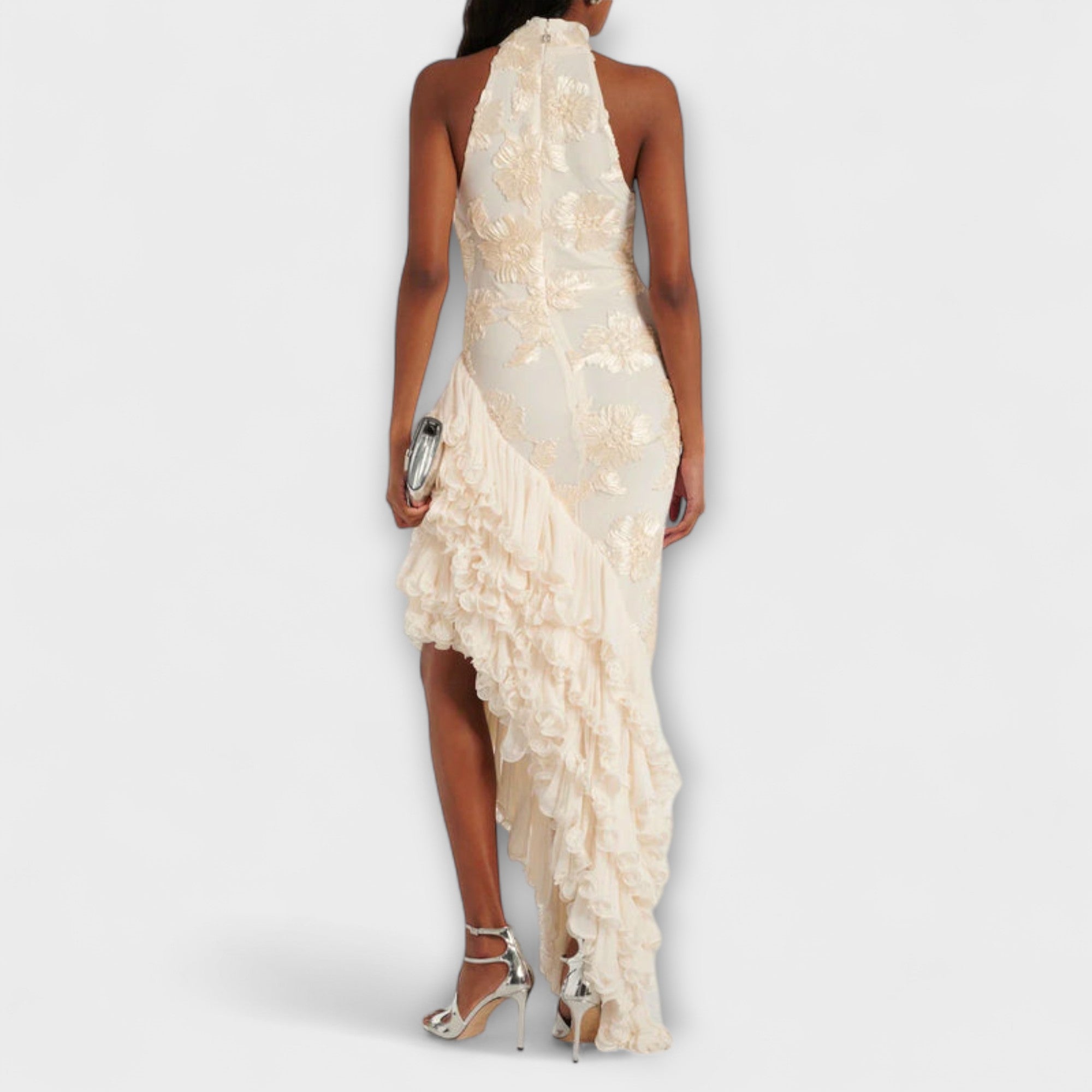 Karen - Maxi Dress with Floral Applications