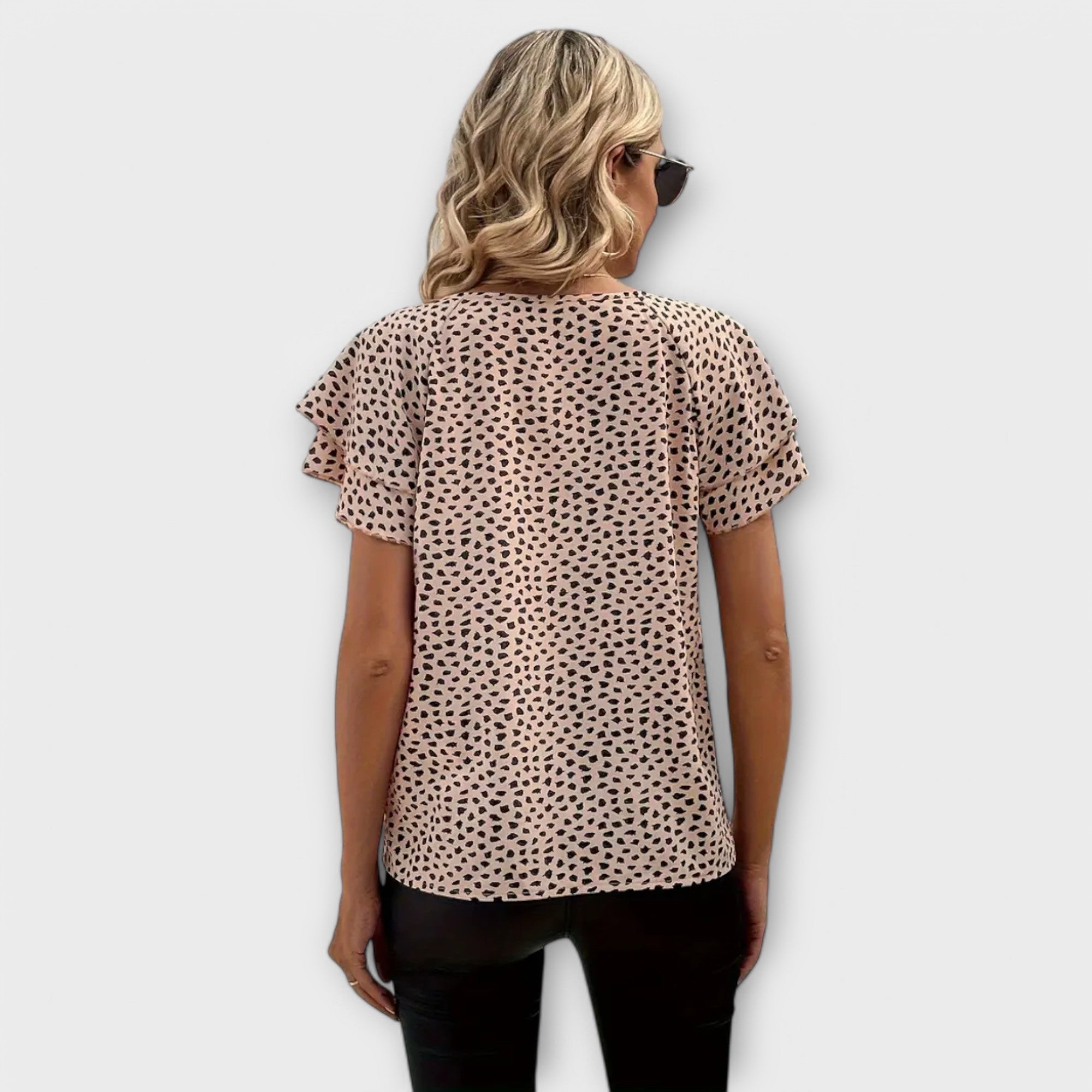 Emily - Blouse with Allover Print