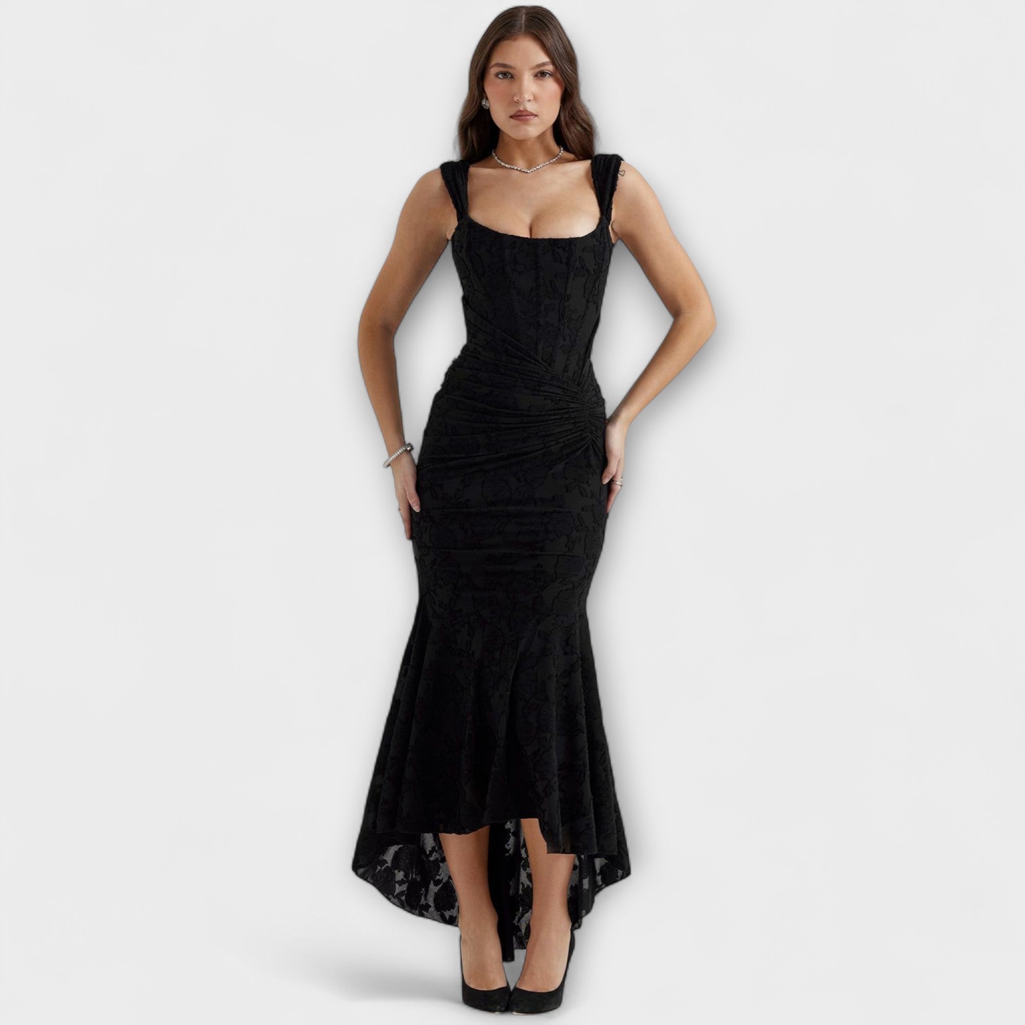Renske - Long Dress with Elegant and Sophisticated Corset
