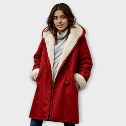 Antonia - Cozy Coat with Faux Fur Lining