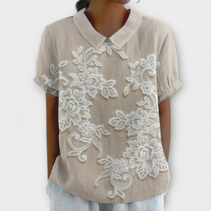 Emma - Shirt with Vintage Print