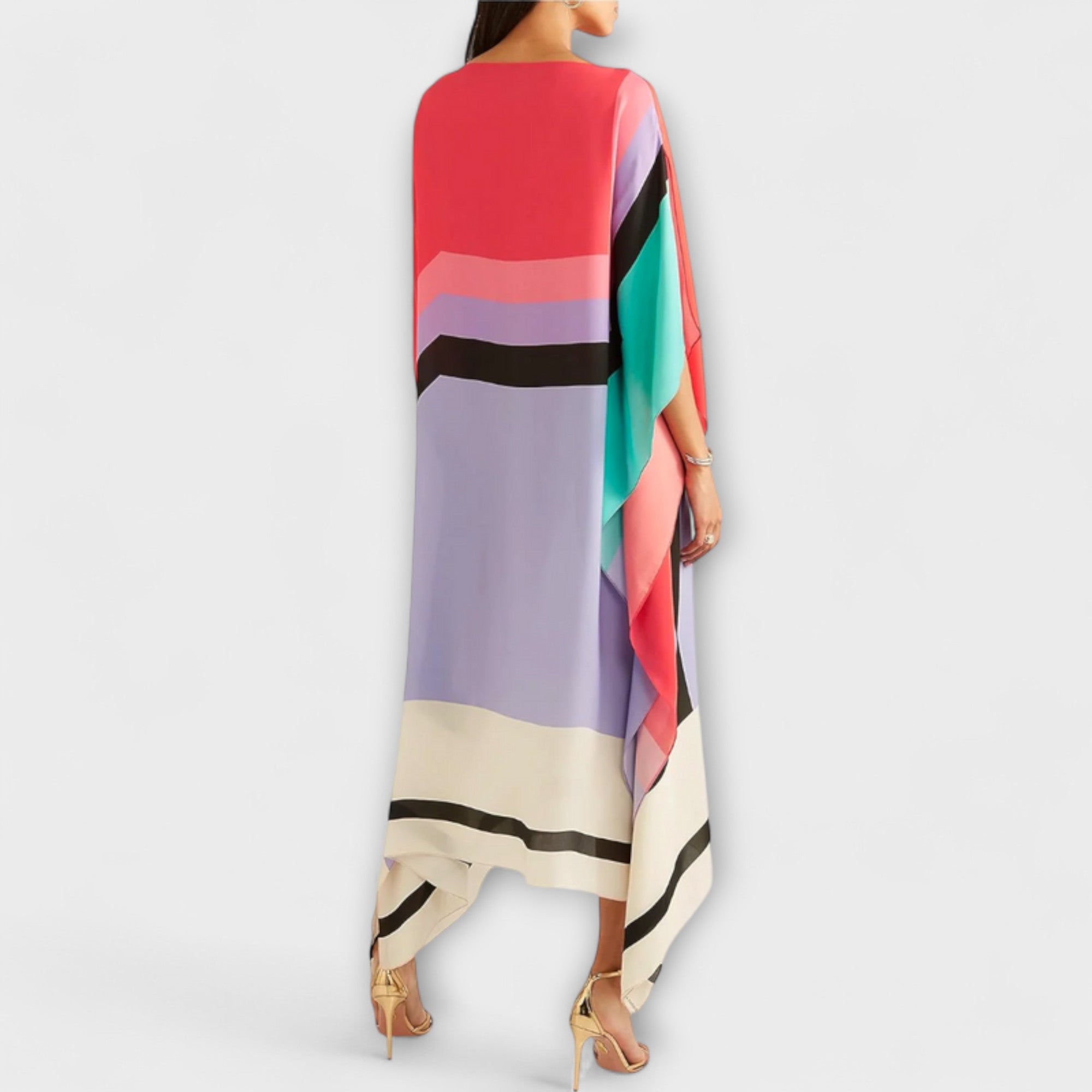 Elenora - Locker Cut Geometric Kaftan