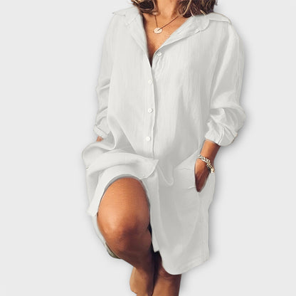 Casual Linen Blouse for Everyday Wear