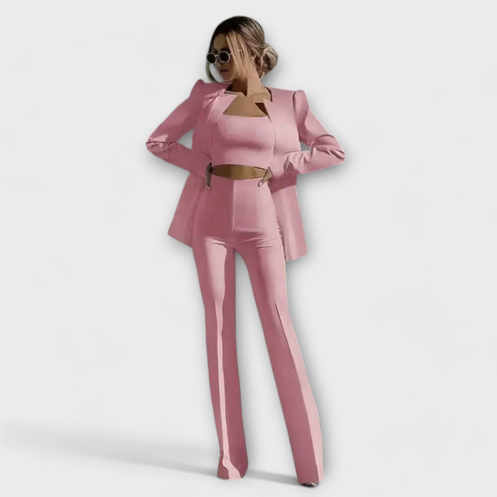 Selina - Stylish 3-Piece Set (Blazer, Top, Pants)