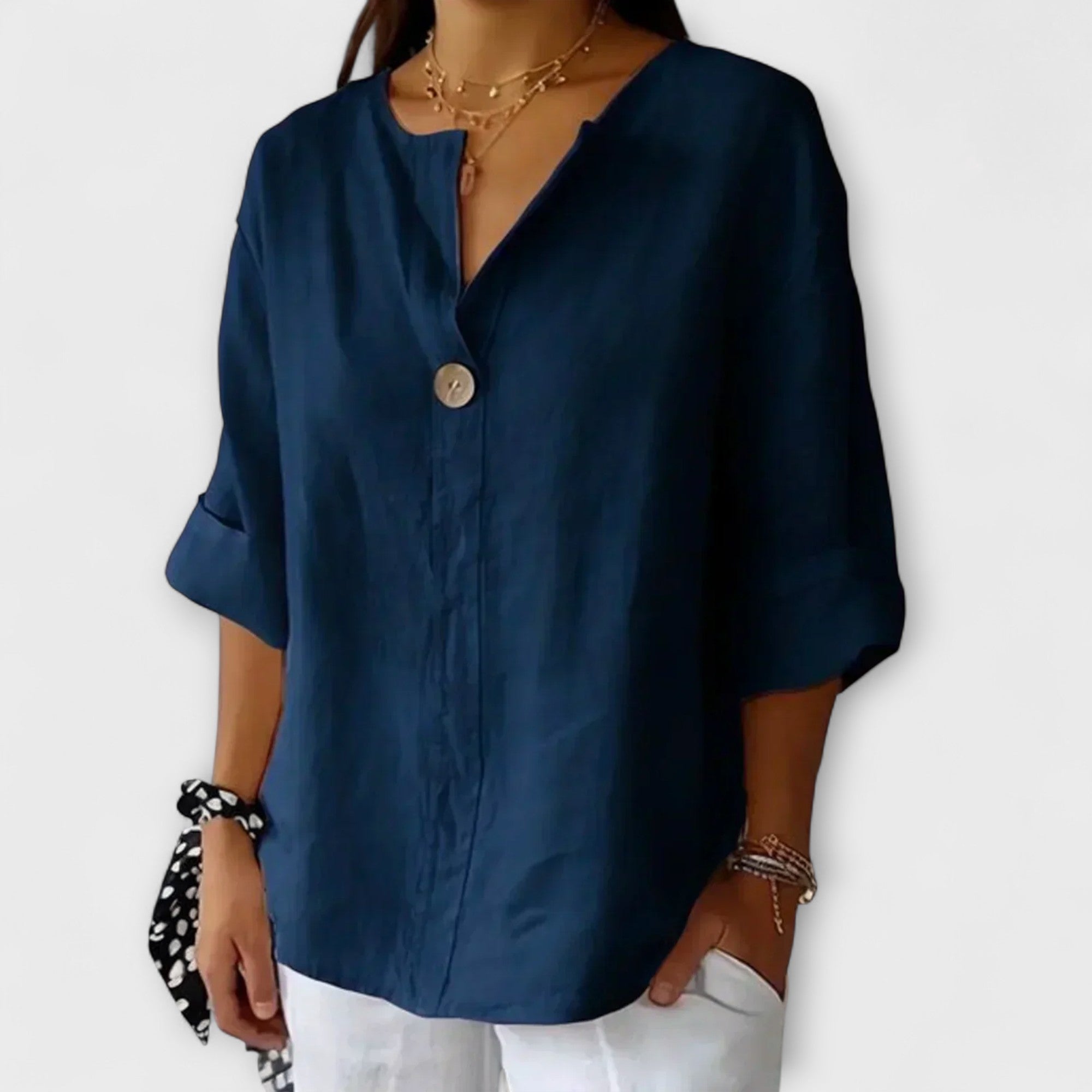 Nicole - Stylish Blouse with V-Neck