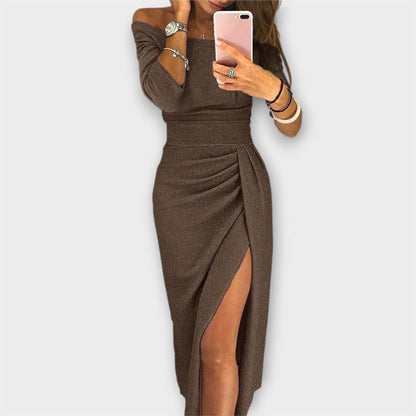 Lena - Elegant Off-Shoulder Dress
