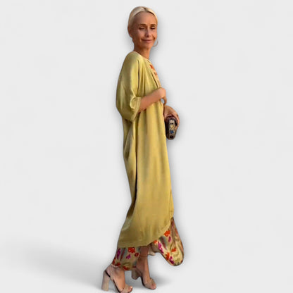 Elveria – Maxi Dress with Matching Cardigan