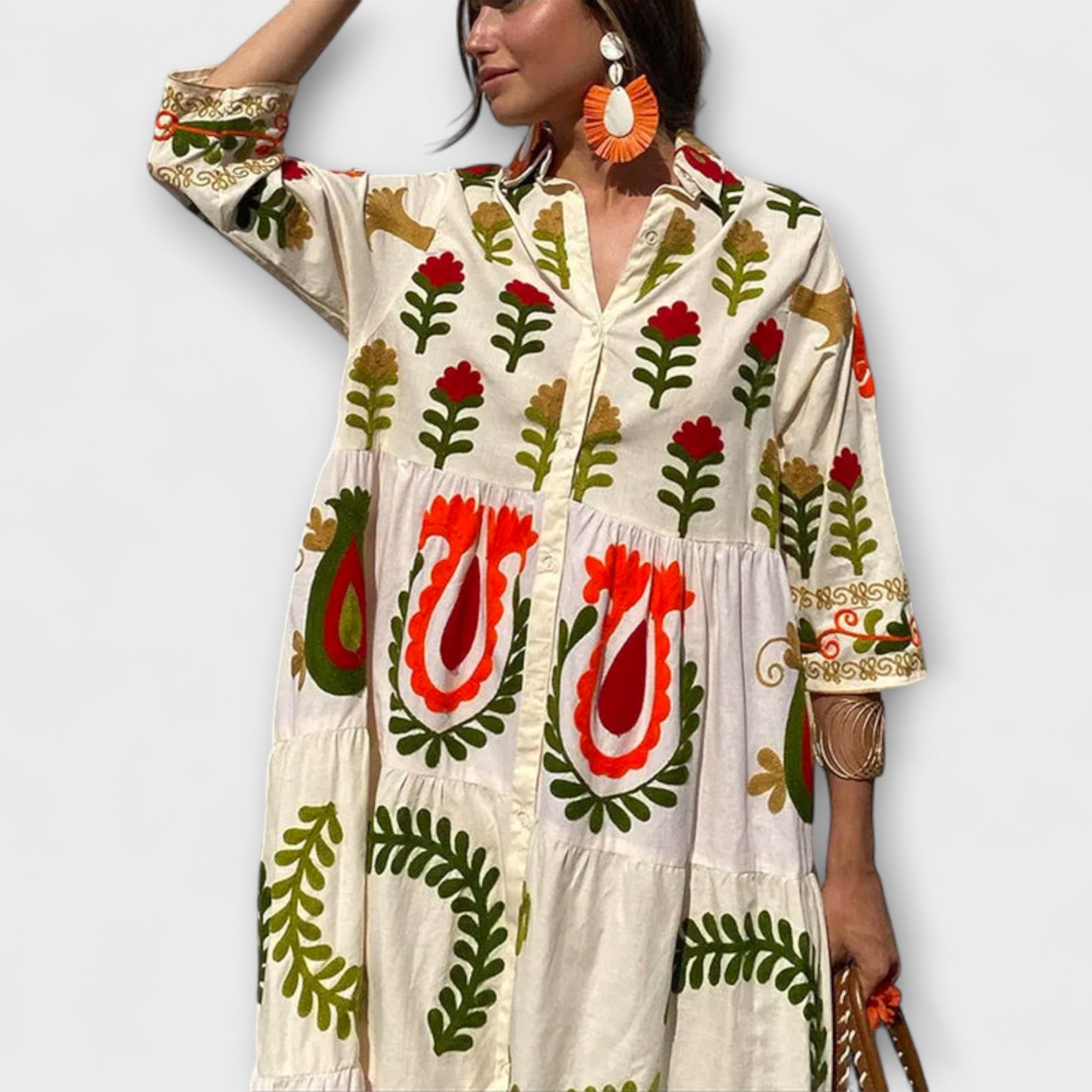 Diona - Graceful Floral Dress