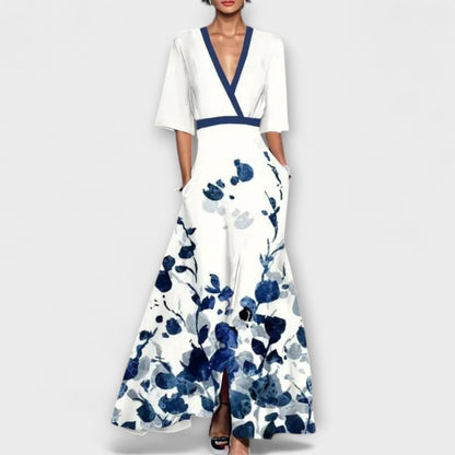 Alma - Elegant Sleeve Design Women's Dress